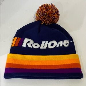 Colorful Rollone Pom-Pom Beanie